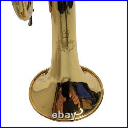 Yamaha Trumpet YTR 200ADII Advantage Gold Brass Trumpet Mouthpiece Book and Case