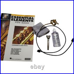 Yamaha Trumpet YTR 200ADII Advantage Gold Brass Trumpet Mouthpiece Book and Case