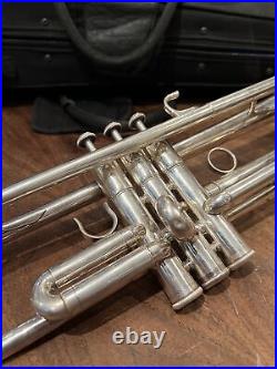 Yamaha YTR6345S used silver finish trumpet with case very nice