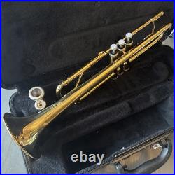 Yamaha YTR-200ADII Gold Brass Trumpet Great Condition pre-owned