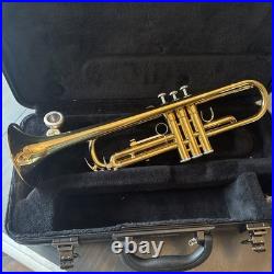 Yamaha YTR-200ADII Gold Brass Trumpet Great Condition pre-owned