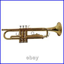 Yamaha YTR 200ADII Trumpet Advantage Gold Brass Trumpet Mouthpiece Book and Case