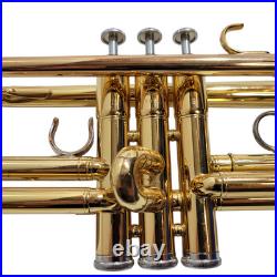 Yamaha YTR 200ADII Trumpet Advantage Gold Brass Trumpet Mouthpiece Book and Case