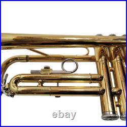 Yamaha YTR 200ADII Trumpet Advantage Gold Brass Trumpet Mouthpiece Book and Case