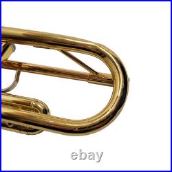 Yamaha YTR 200ADII Trumpet Advantage Gold Brass Trumpet Mouthpiece Book and Case