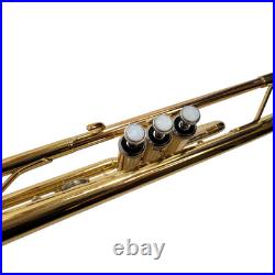 Yamaha YTR 200ADII Trumpet Advantage Gold Brass Trumpet Mouthpiece Book and Case