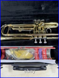 Yamaha YTR 200AD Trumpet Advantage Gold Brass Trumpet with 2 Mouthpiece's & Case