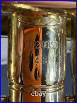 Yamaha YTR 200AD Trumpet Advantage Gold Brass Trumpet with 2 Mouthpiece's & Case