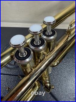 Yamaha YTR 200AD Trumpet Advantage Gold Brass Trumpet with 2 Mouthpiece's & Case