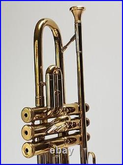 York Trumpet Two Tone Brass Silver 522583 Austria