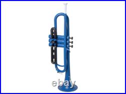 ZO TRUMPET (Matte Blue) High Quality, Stainless Steel Valves withGig Bag