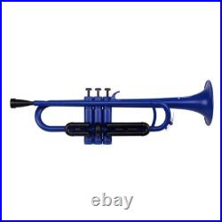 ZO TRUMPET (Matte Blue) High Quality, Stainless Steel Valves withGig Bag