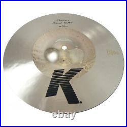 Zildjian K1214 13 1/4 K Custom Hybrid Hi Hat Top Drumset Bronze Cymbal Used